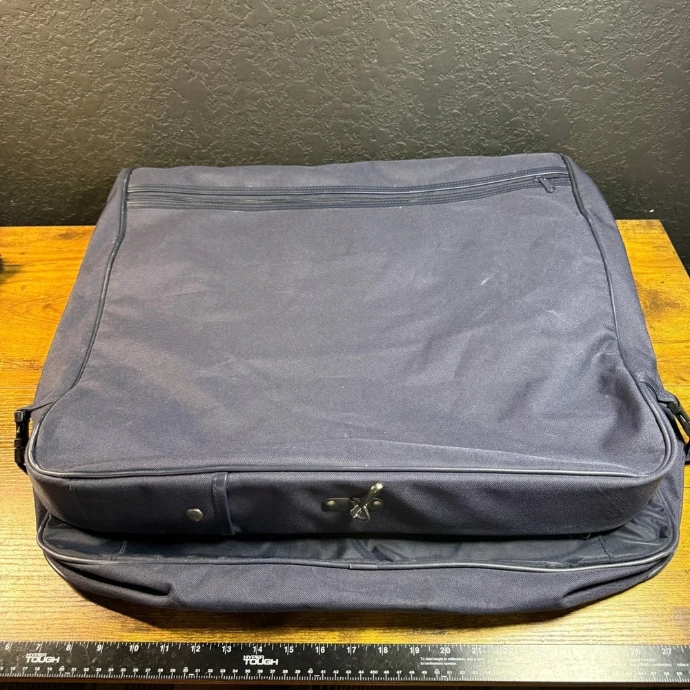 US Air Force Embroidered Logo‎ Blue Nylon Folding Garment Bag Luggage Mens OS